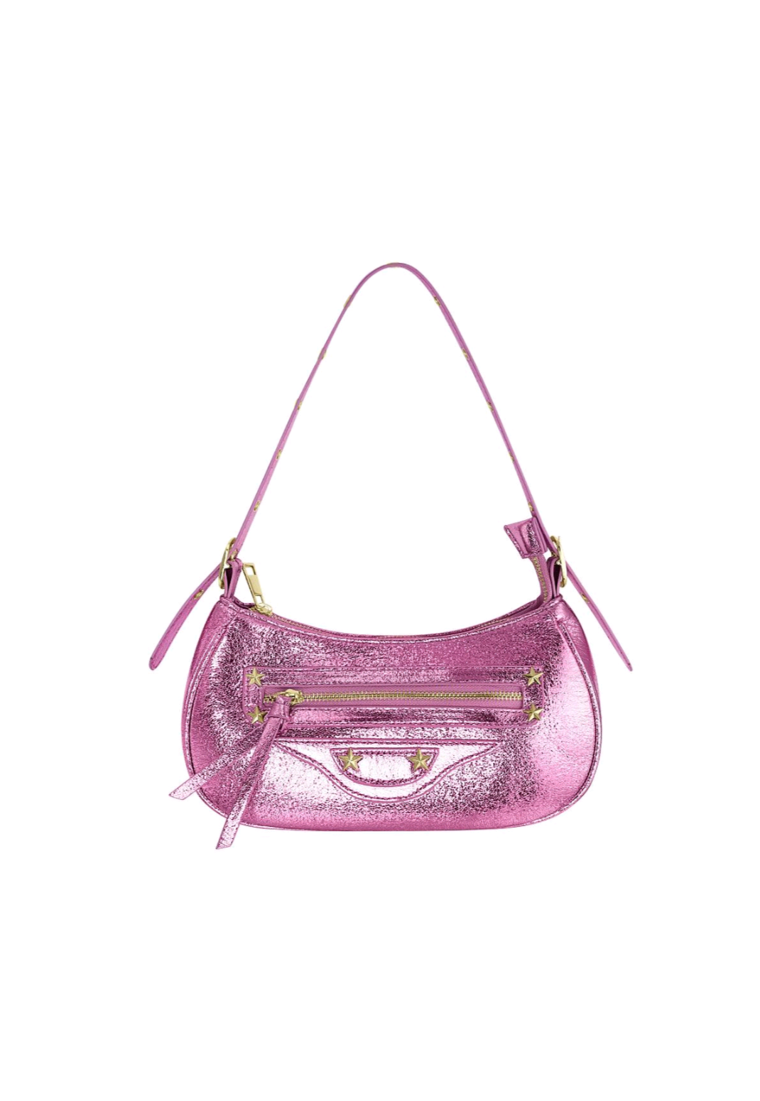 Metallic Fuchsia Bag PU