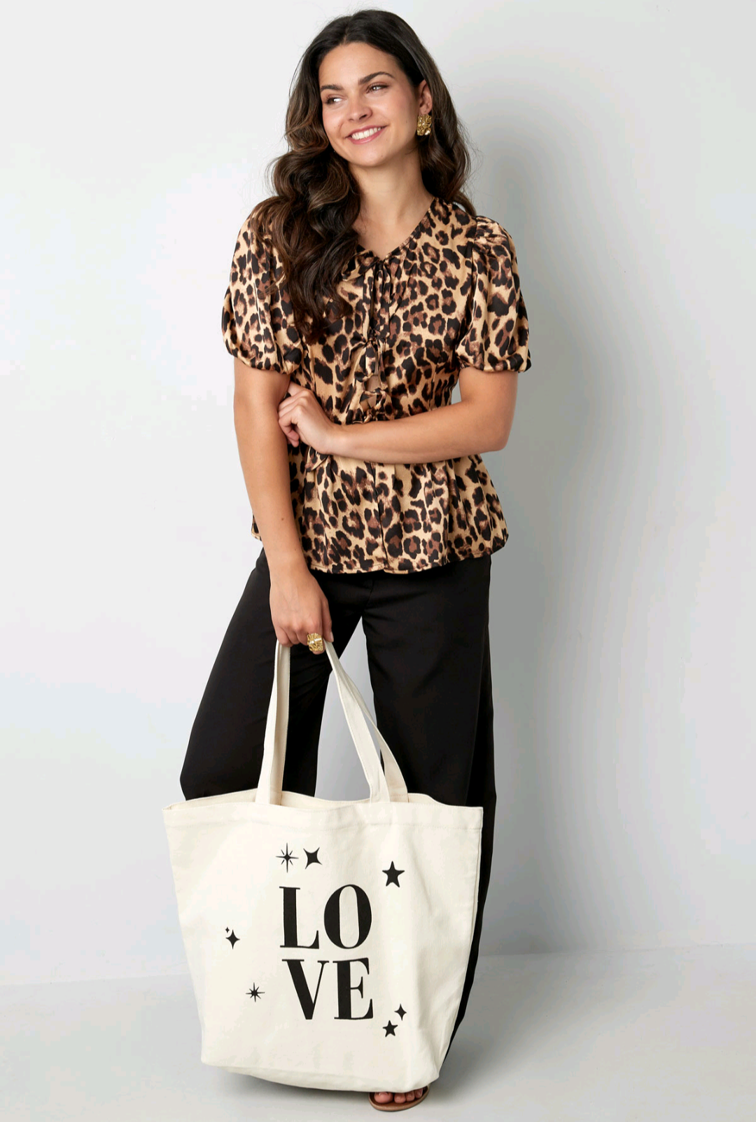 Canvas love shopper-wit