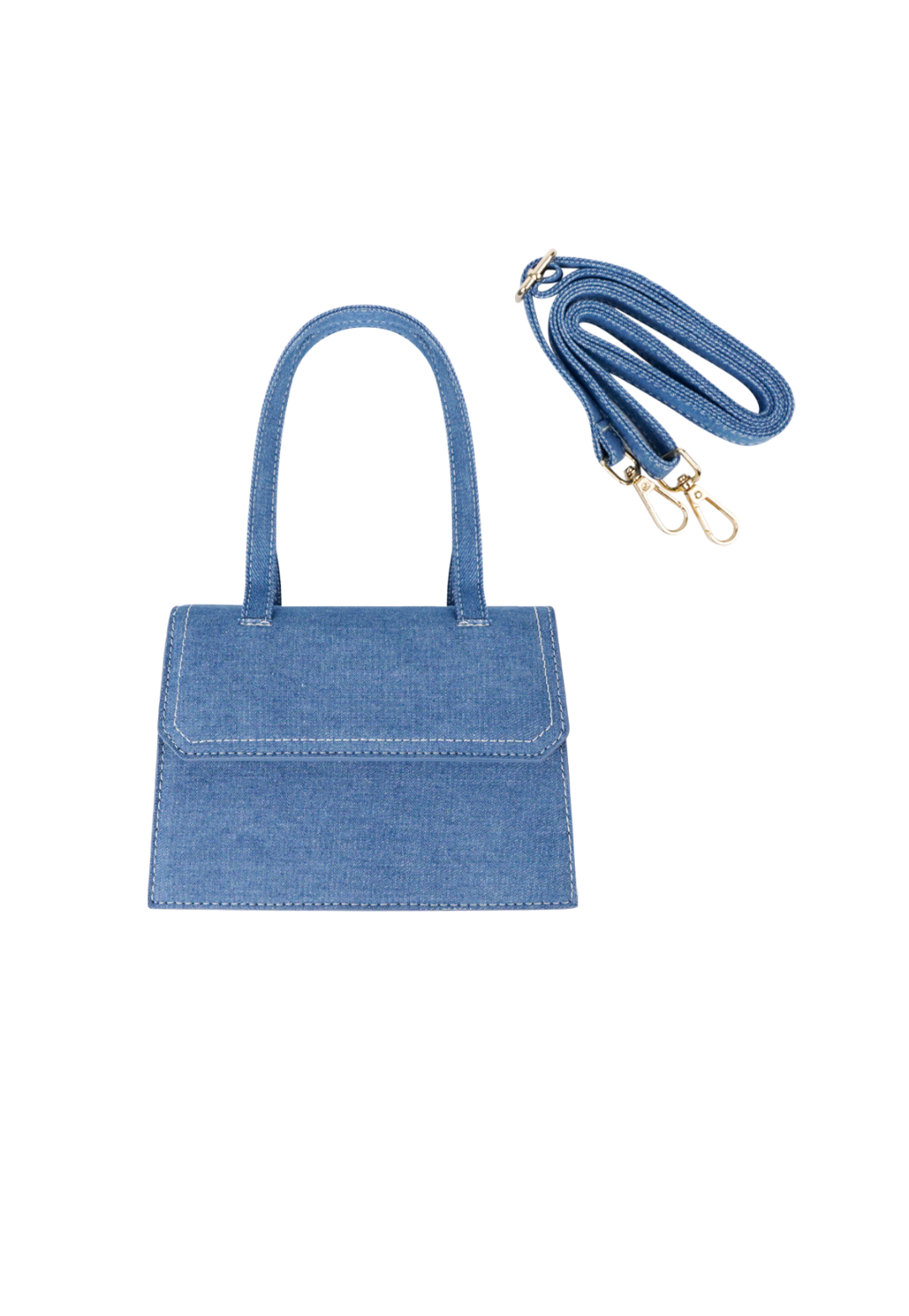 Mini denim bag