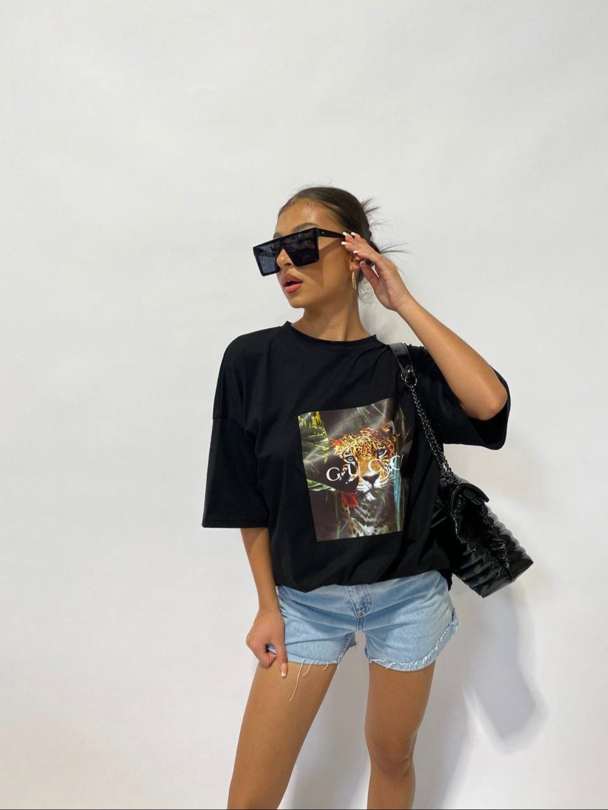 G INSPIRED T-SHIRT ZWART