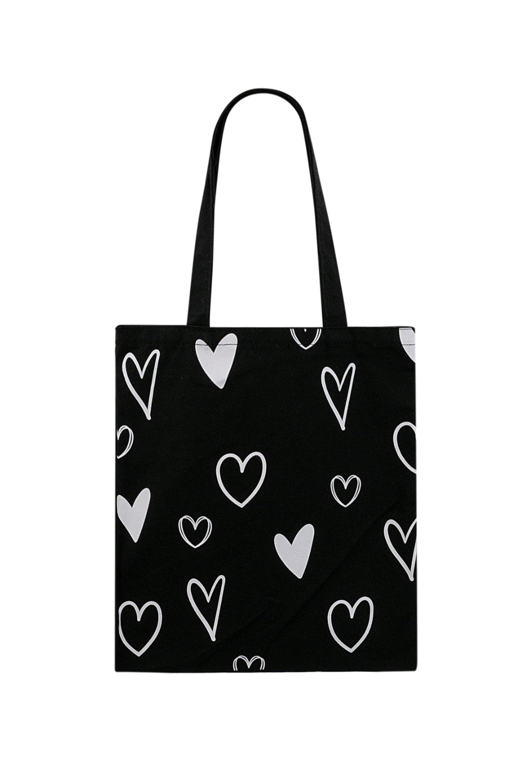 Canvas heart shopper