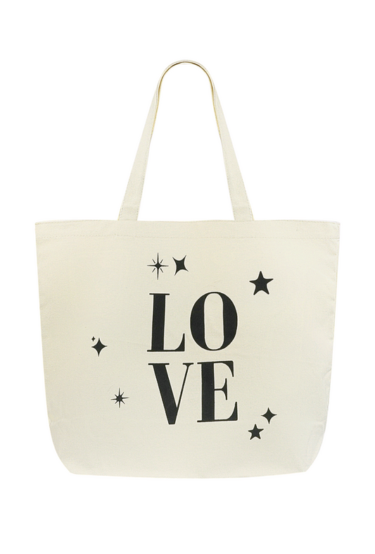 Canvas love shopper-wit