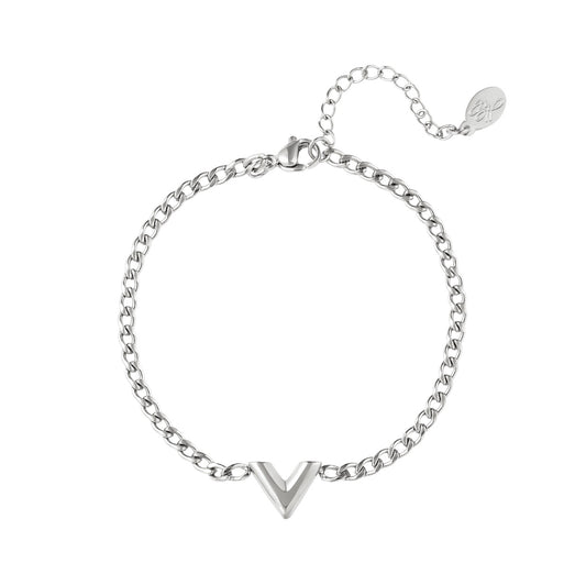 V letter Bracelet