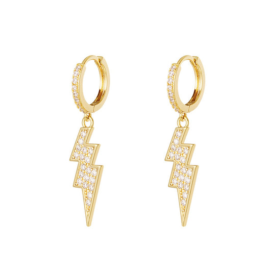 To the moon and back Earrings- Goud en wit/zilver