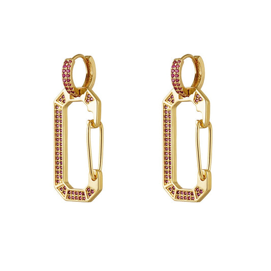 Asiah earrings-Rood