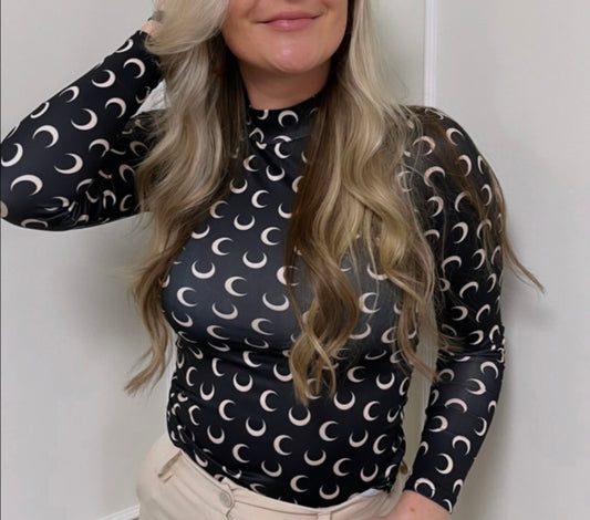 Moon Top Zwart